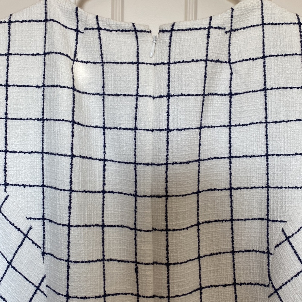 J.Crew white and navy dress - Picture 5 of 6